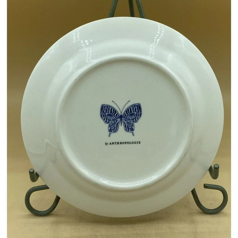 Anthropologie Haveli Dessert Butterfly 8” Plate b